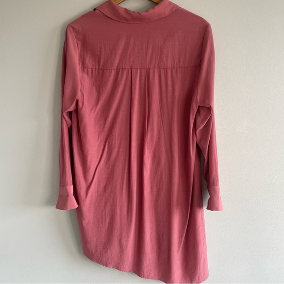 Soft Surroundings Women's Asymmetrical Tunic Dusty Rose Colored Size Medium - Picture 3 of 9
